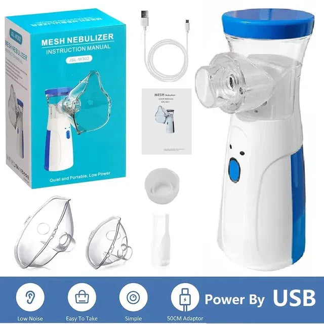 Portable Mesh Nebulizer | Quick Relief for Cough, Asthma and Chest Congestion
